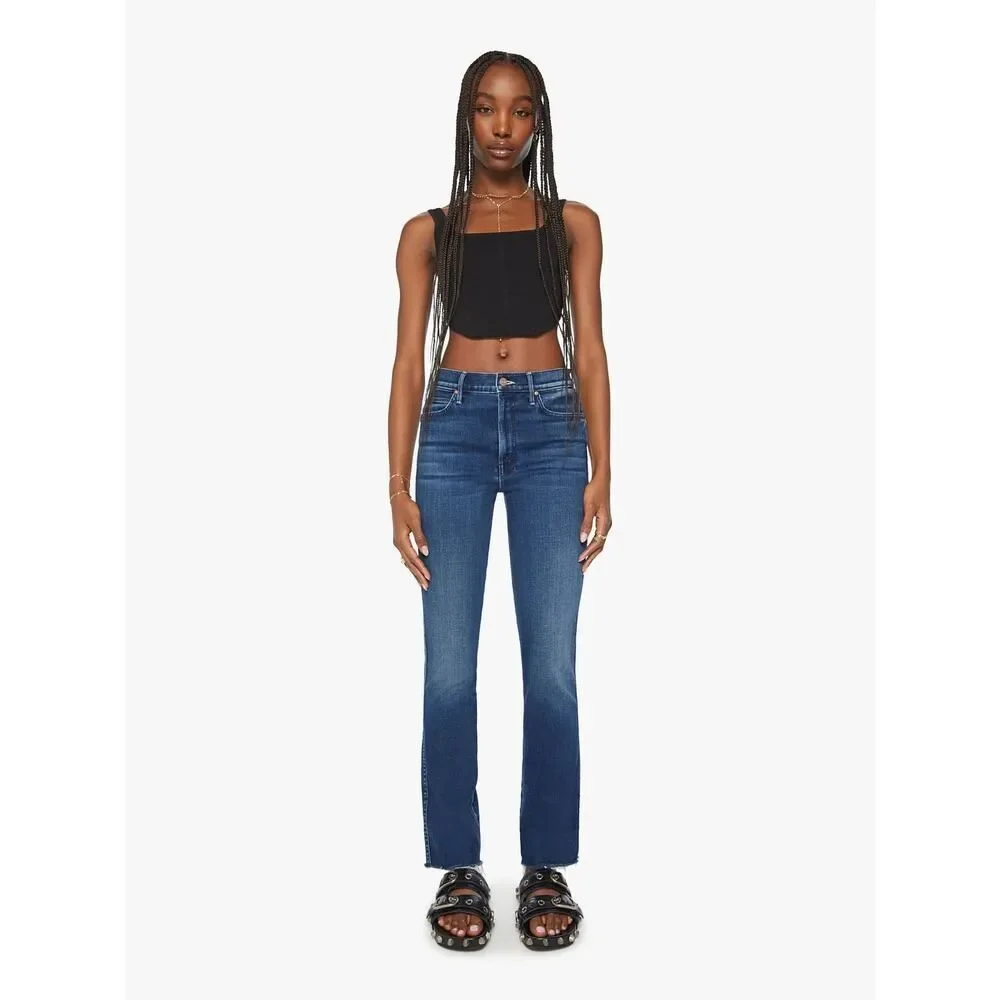 Mother High Waisted Rascal Slice Sneak Fray Sake To Me 25”